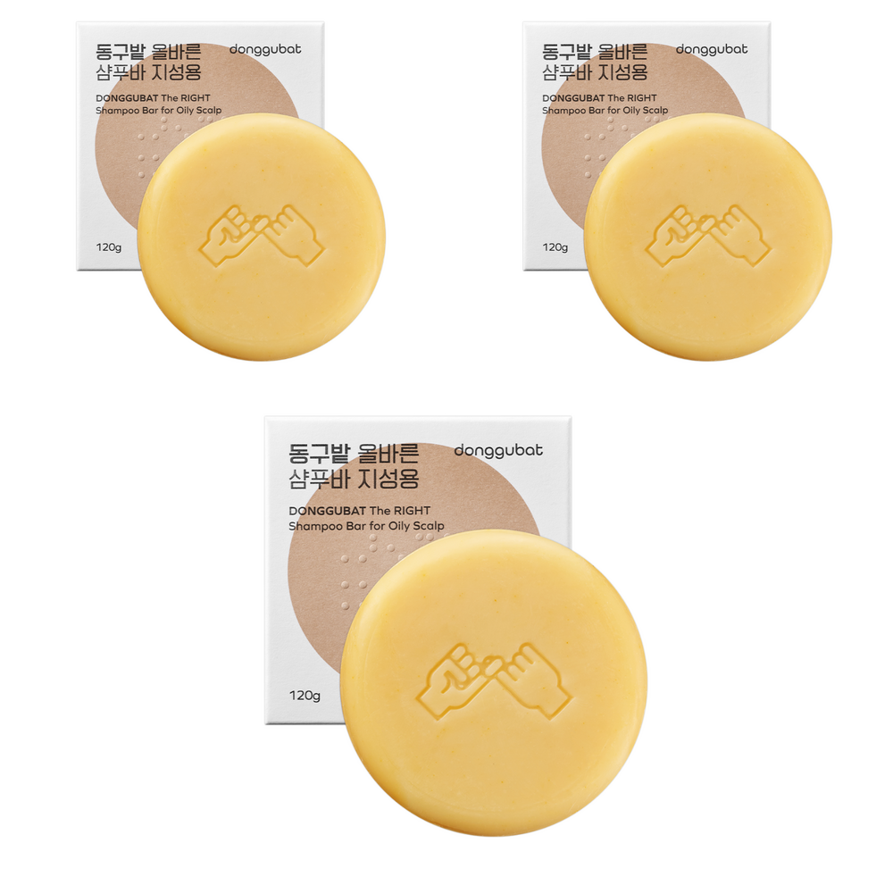 Donggubat Shampoo Bar for Oily Hair, 120 g, 3 Bars