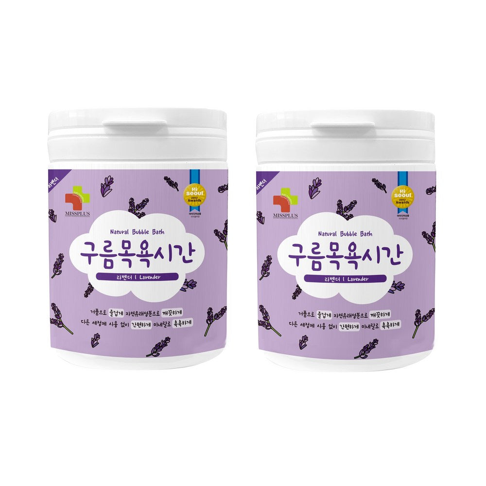 Cloud Bath Time Lavender Bath Powder, 500 g Each, 2-Pack