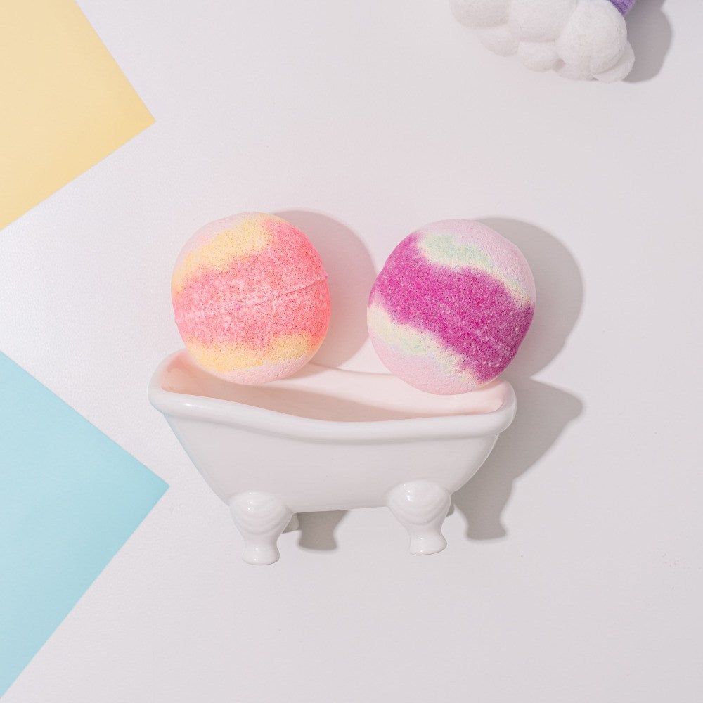 Baessi Sweet Duo — Geschenkset mit 2 schäumenden Badebomben, 280 g