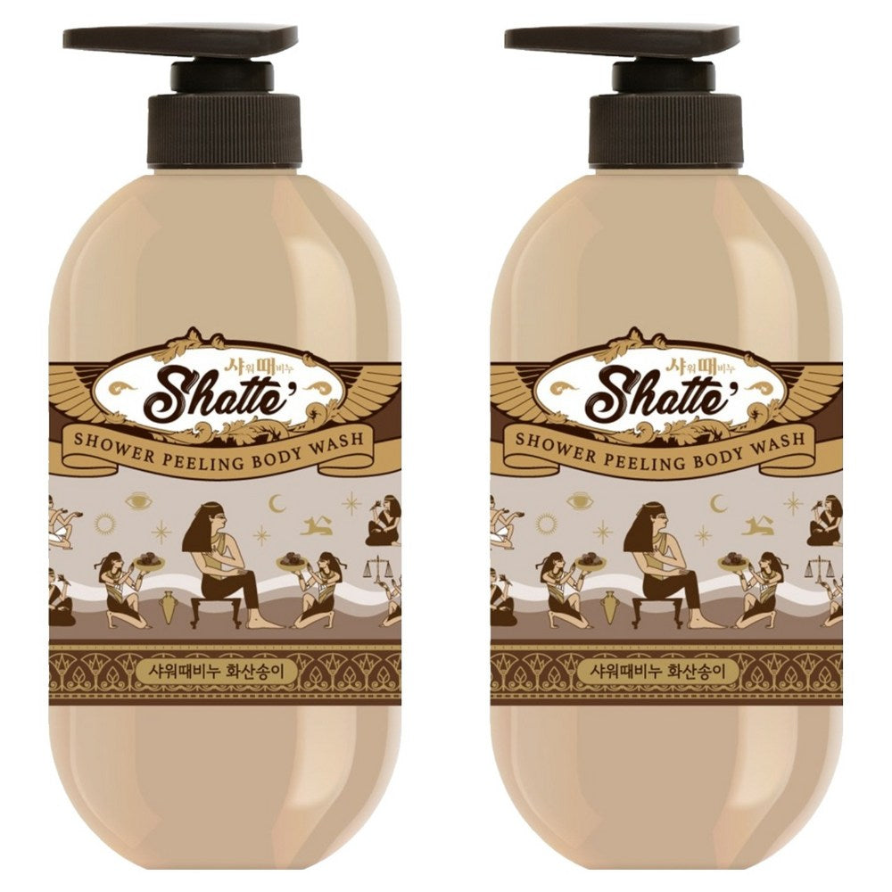 Shower Scrub Soap — Duschgel mit Vulkanschlacke, 2 × 900 ml
