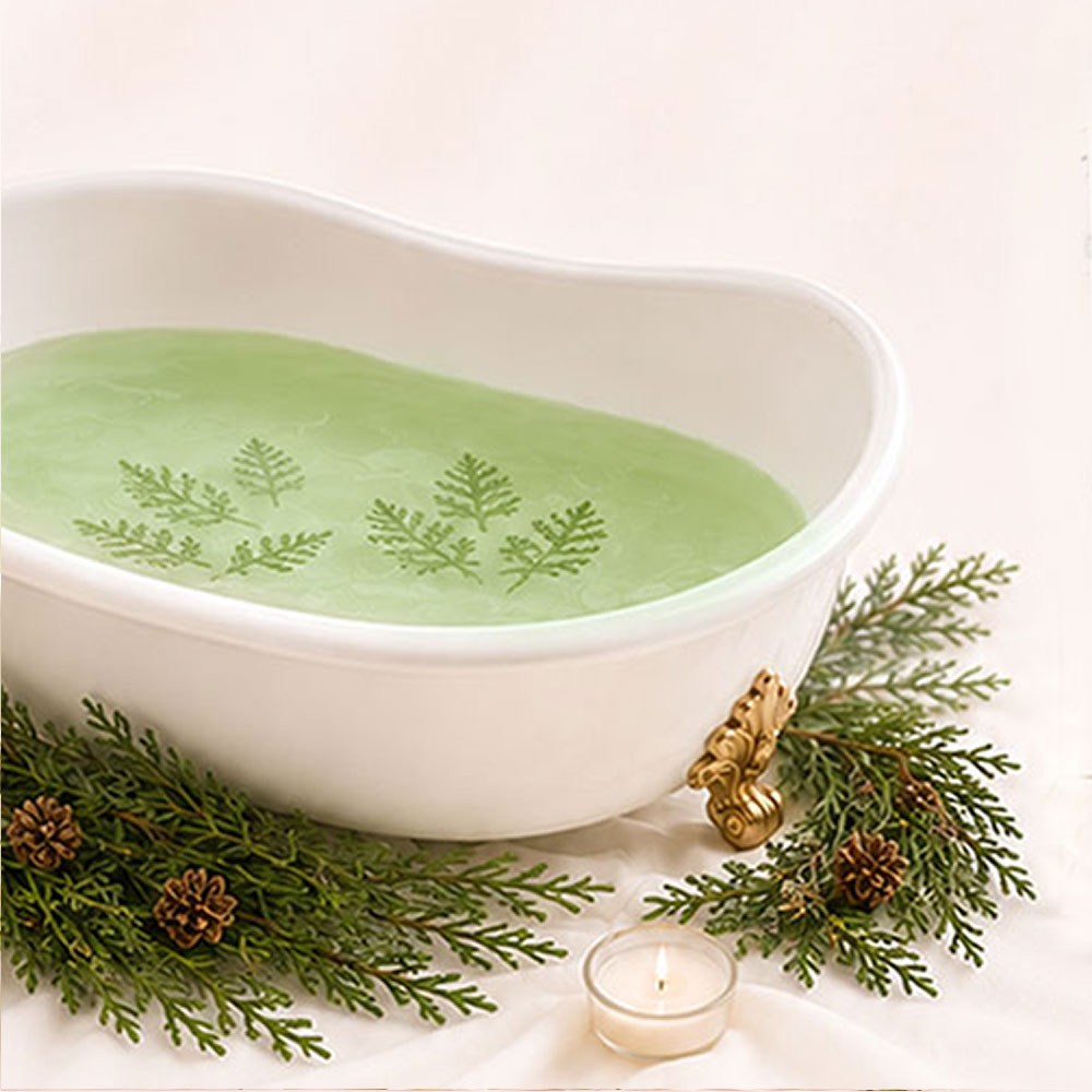 Additif de bain Tob Goodness — mise en scène du bain