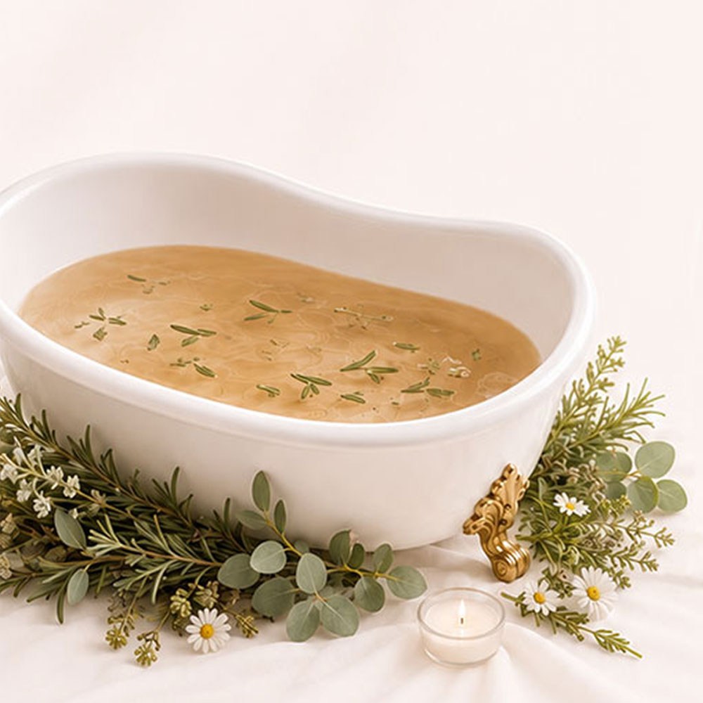Badezusatz TOV Goodness — Badeinszenierung
