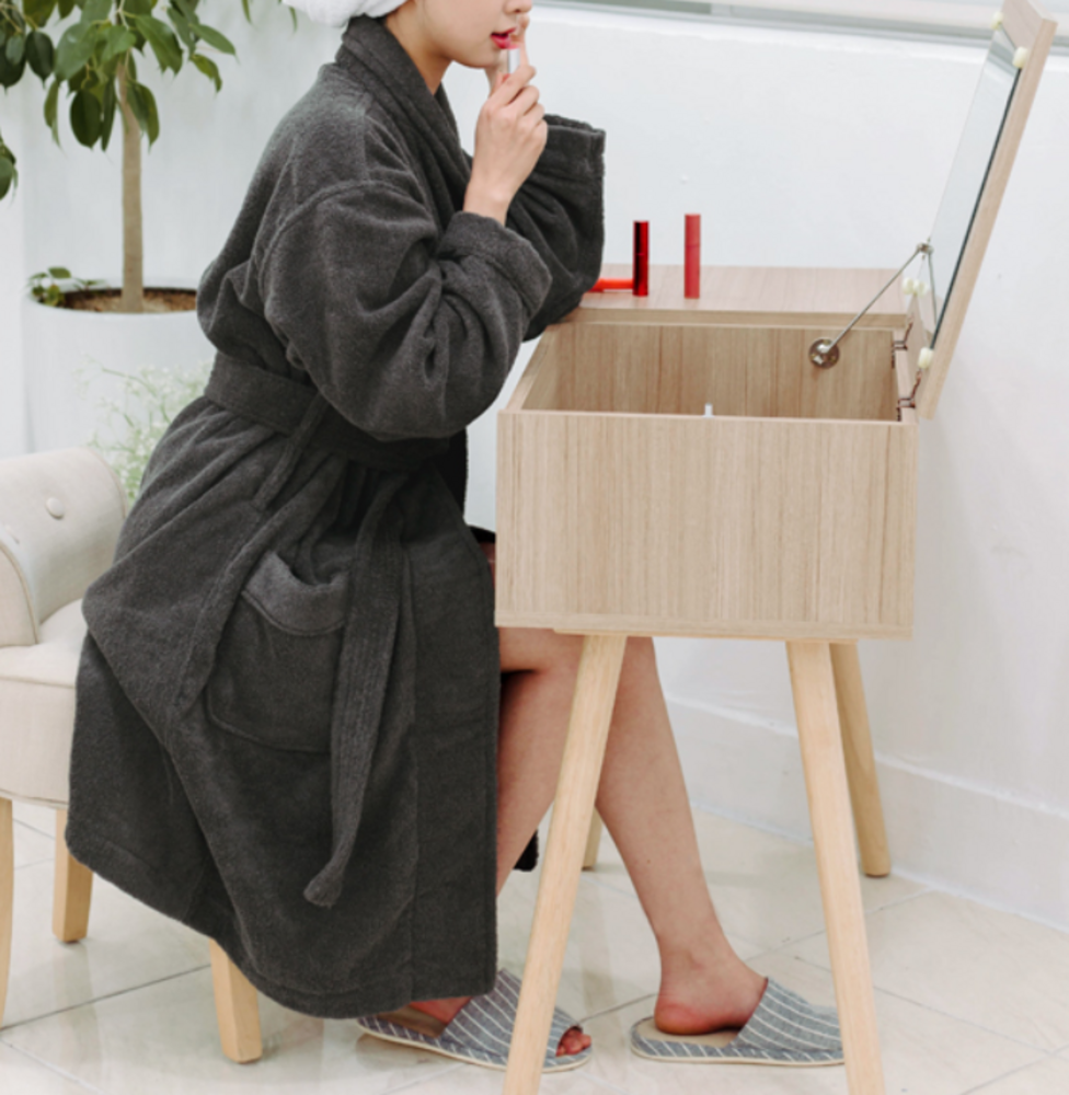 Songwol Color Collection — Grauer Bademantel, XL