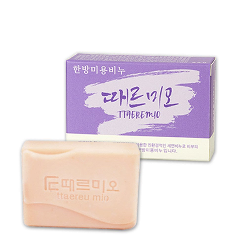 Ttaereumio — Koreanisches Badeset mit Peelinghandschuhen und Kräuterseifen, 9-teilig