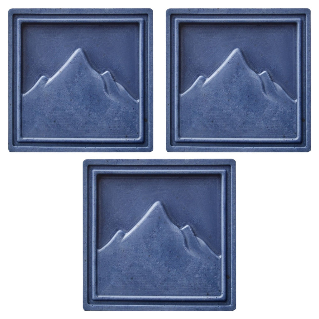 Dooryuheon Indigo — Trois savons sculptés, 3 × 80 g