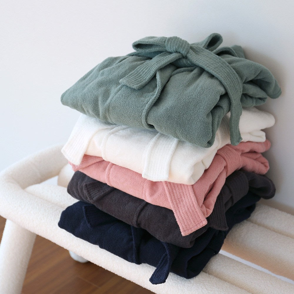 Songwol — Premium-Bademantel in Elfenbein, M