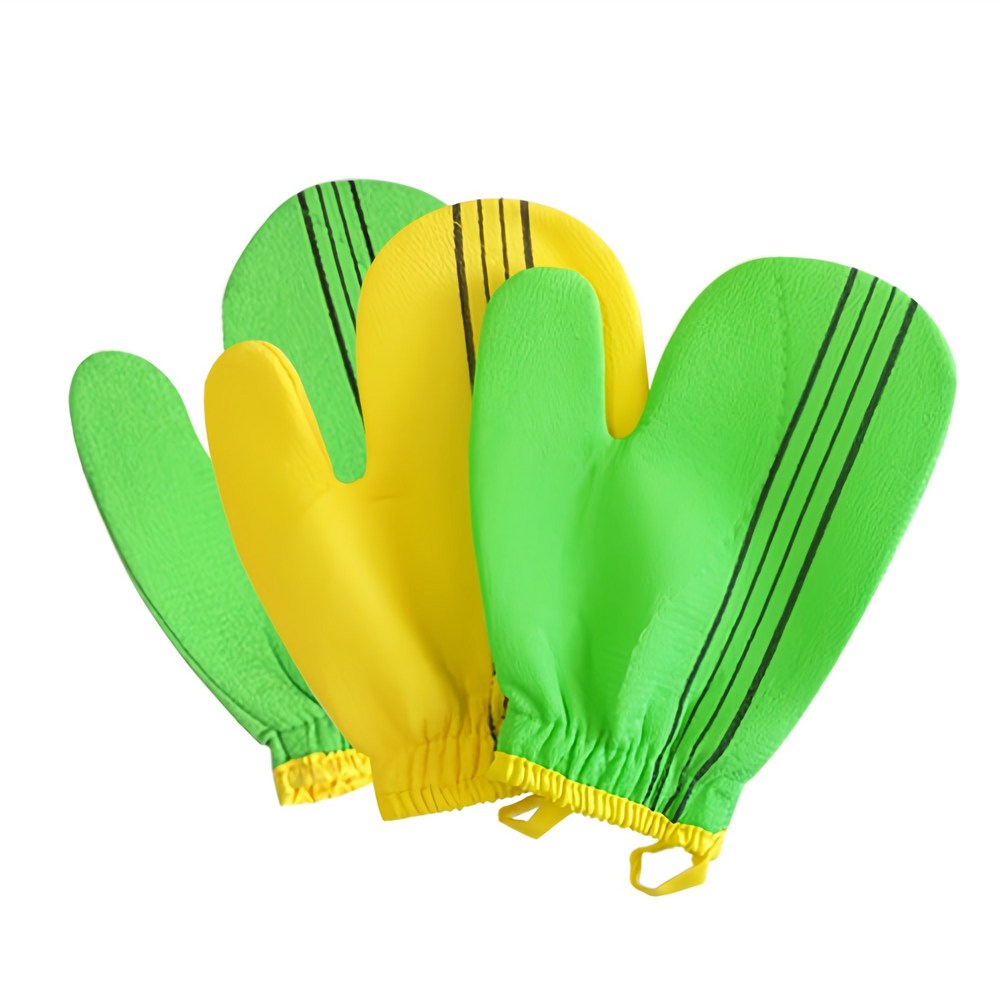 Sofren — Badehandschuhe mit Daumen, zufällige Farben, 3er-Set