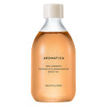 AROMATICA Mellowness Body Oil in a clear 100ml bottle filled with amber oil and topped with a pale cap.