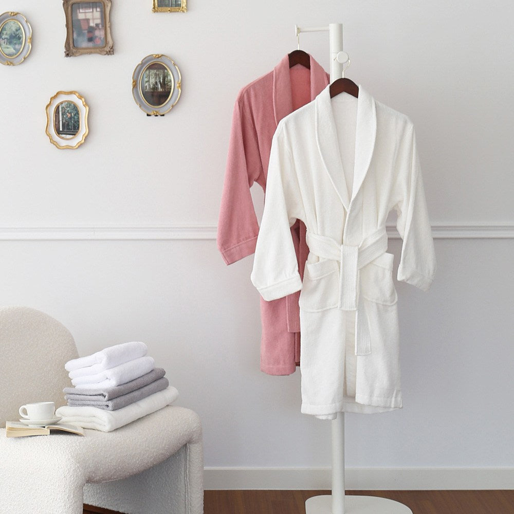 Songwol — Premium-Bademantel in Elfenbein, M
