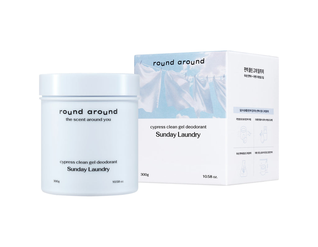 Parfum d’intérieur Round Around Hinoki Clean — produit et conditionnement