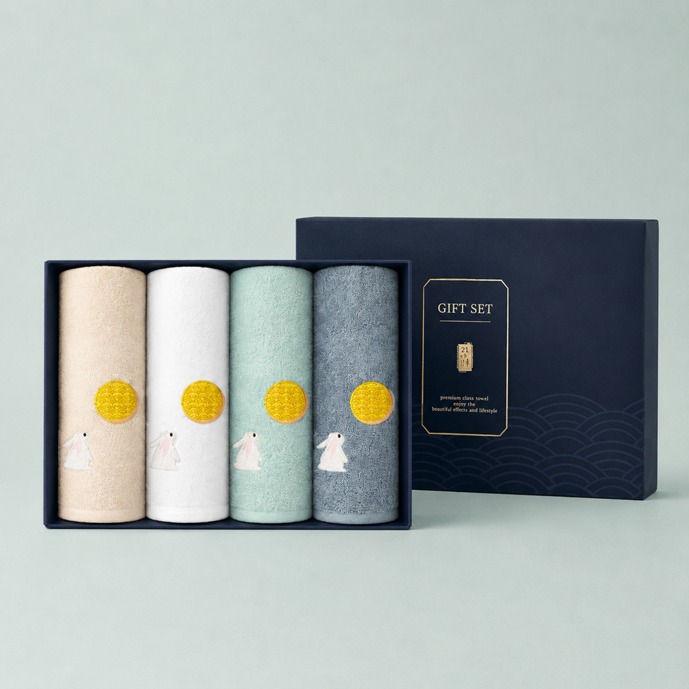 Serviettes Songwol Moon Rabbit — produit et conditionnement