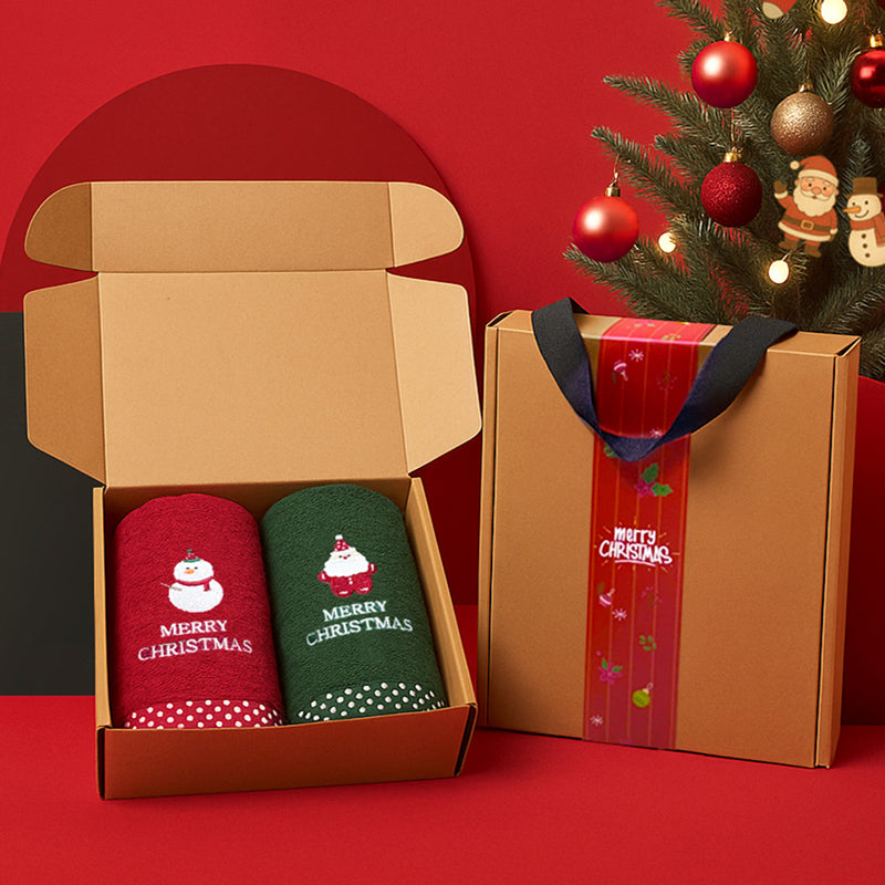 Handtücher Songwol Christmas Party — Produkt und Verpackung