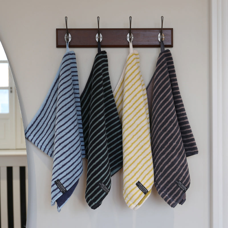 Songwol Solid Stripe 44 — Serviettes visage, lot de 5