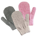 Ttaebulli — Gants exfoliants coréens beige, rose et gris, 3 paires