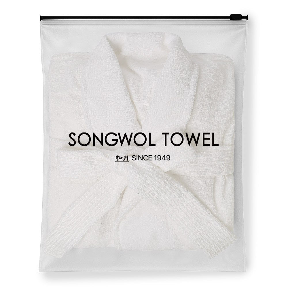 Songwol — Premium-Bademantel in Elfenbein, M