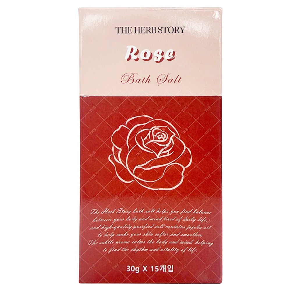 The Herb Story — Sel de bain et de massage à la rose, stick de 450 g