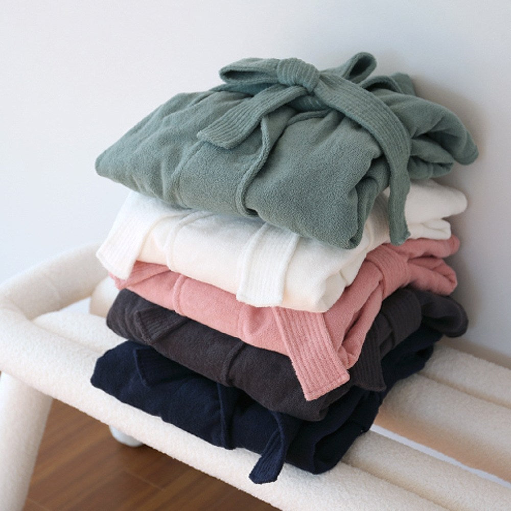 Songwol — Peignoir léger en coton, cinq couleurs proposées