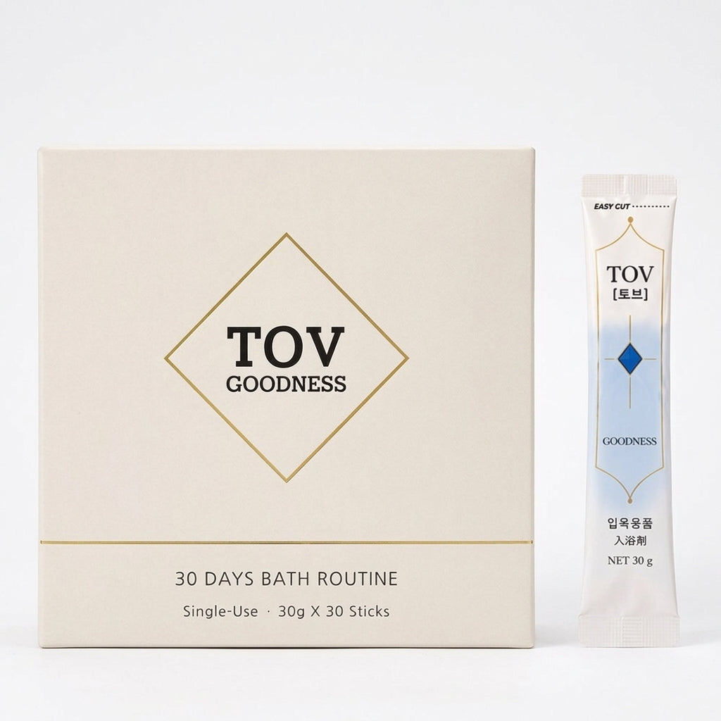 Badezusatz TOV Goodness — Produkt und Verpackung