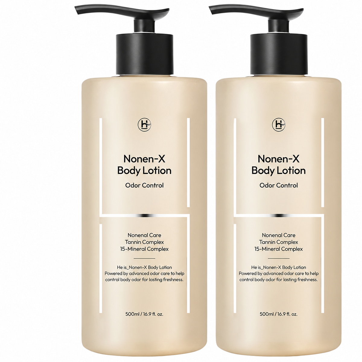 HE IS Moisturizing Body Lotion for Men, 500 ml, 2 Pack