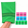 Mobian Large Exfoliating Bath Towels, Assorted Colors, 10 Pieces