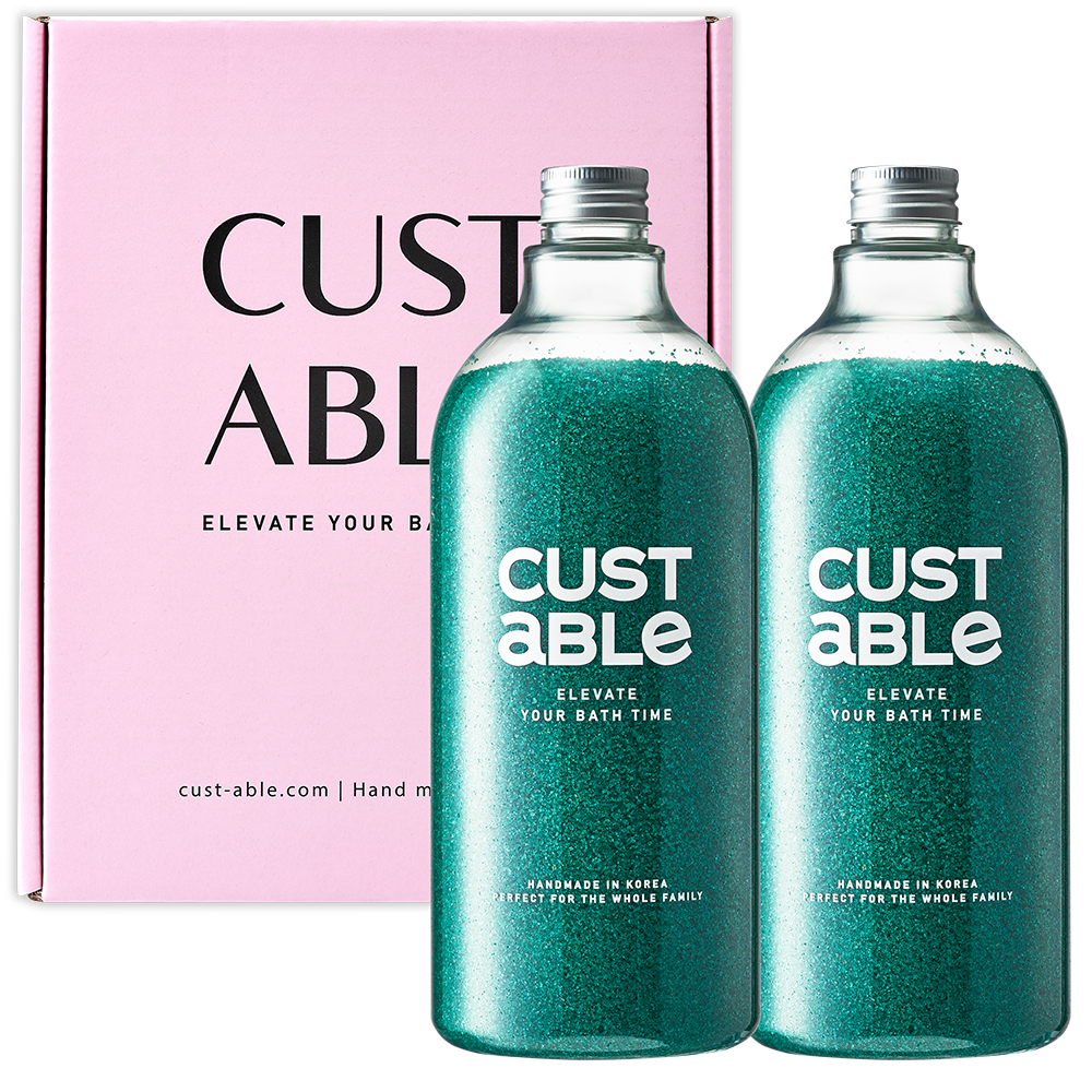 Custable Perfumed Bath Salts, 1.1 kg x 2
